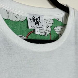 Anthropologie White & Patterned Top